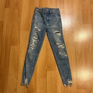 American Eagle Short 00 Next Level Stretch Ripped Jean